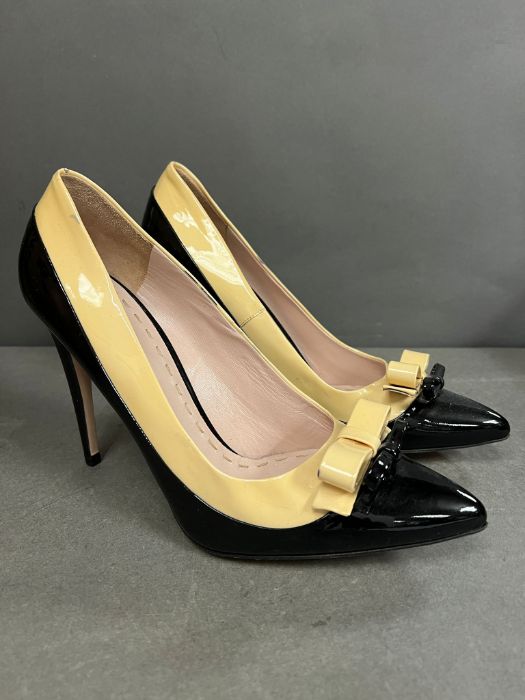 Black and cream Miu Miu heels size 41