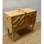 A mid century sewing box