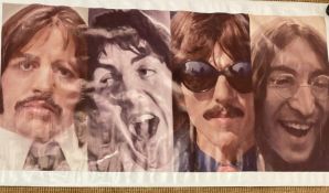 A large poster of the Beatles circa "Let It Be" (217cm x 117cm)