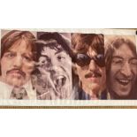 A large poster of the Beatles circa "Let It Be" (217cm x 117cm)