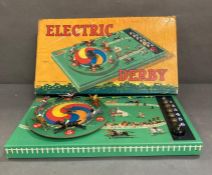 A boxed electric Derby game by Kay of London