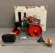 A boxed Mamod model steam roller