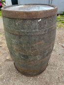 A large cask barrel metal bound AF