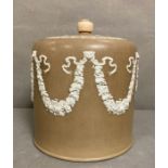 A wedgewood Jasperware stilton dome in brown