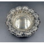 A silver bowl, hallmarked for Sheffield marked to base Z Barraclough & sons, approximate total