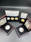 A selection of three silver collectable coins to include: Battle of Britain £5 coin, 2016 Silver