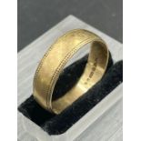 A 9ct gold wedding band (Approximate Total Weight 2.7g)