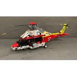 A Lego Technics model of an Airbus emergency helicopter