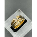 An 18ct gold Cartier ring Size P