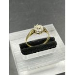 An 18ct gold diamond ring, approximate total weight 2.2g Size N1/2