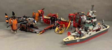 A selection of mixed Lego models