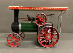 A Mamod 1313 live steam tractor engine