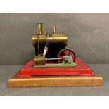 A Mamod static steam engine