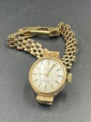 A Ladies 9ct gold Rotary watch and bracelet (Approximate Total Weight 15.7g)