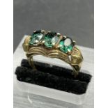 An antique emerald emerald ring (Approximate Total weight 3.7g) Size N