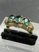 An antique emerald emerald ring (Approximate Total weight 3.7g) Size N