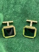 A pair of 18ct gold Cartier Gents Cuff links