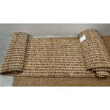 A pair of 100% abaca runner rugs (280cm x 78cm)