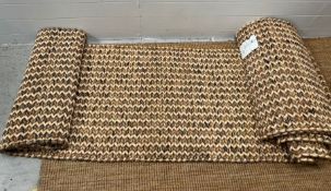 A pair of 100% abaca runner rugs (280cm x 78cm)