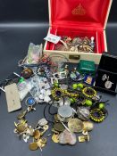 A selection of costume jewellery