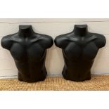 Two mannequin plastic torso