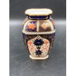 A small Royal Crown Derby rectangular vase