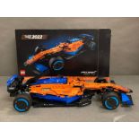 A Lego Technic 2022 McLaren Formula One car