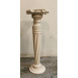 A French style white painted jardinière or plant stand (H89cm)
