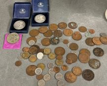 A selection of coins various ages