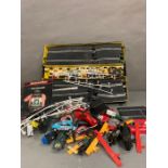 A selection of vintage Scalextric to include a boxed Scalextric 80