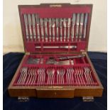 An extensive silver plated canteen of cutlery by Elkington and Co of Birmingham