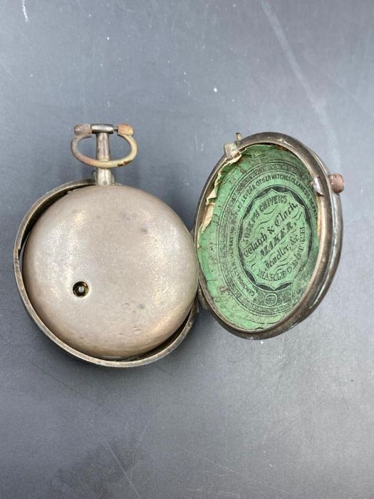 A selection of three pocket watches AF, various makers and styles. - Image 7 of 8