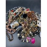 A large collection of costume jewellery