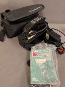 A Motorola 4800 cellular mobile telephone 1980's bag, manual and phone