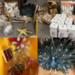 A large selection of Christmas decorations from Coxs and Coxs, Graham and Green and other makers