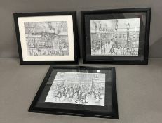 Three pencil drawings by Myers