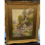 An Arthur Wilkinson cottage picture in gilt frame 39cm x 29cm