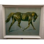 A Mid Century style print of a horse signed lower right