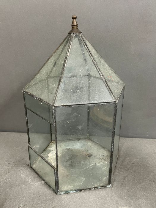 A glass house terrarium (H35cm)