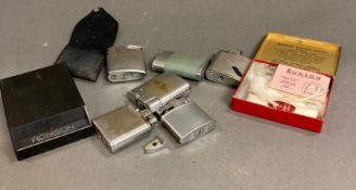 A selection of vintage Ronson lighters