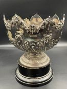 A hallmarked silver bowl on stand, hallmarked by James Dixon & Sons Ltd for Sheffield 1904 (