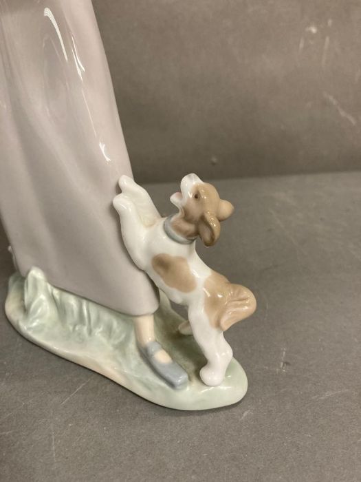 Girl with Goose and Dog. Lladro. Designed by Fulgencio Garcia. #4866. Marked “Lladro Hand Made in - Image 6 of 6