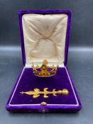 A souvenir of the Liverpool Pageant August 1907, an exact miniature facsimile of King John's Crown