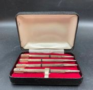 A boxed set of Stirling silver bridge pencils