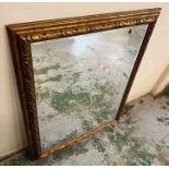 A gilt frame bevel edge mirror (120cm x 90cm)