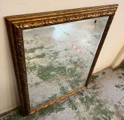 A gilt frame bevel edge mirror (120cm x 90cm)