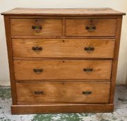 Two over three pine chest of drawers AF (H103cm W107cm D50cm)