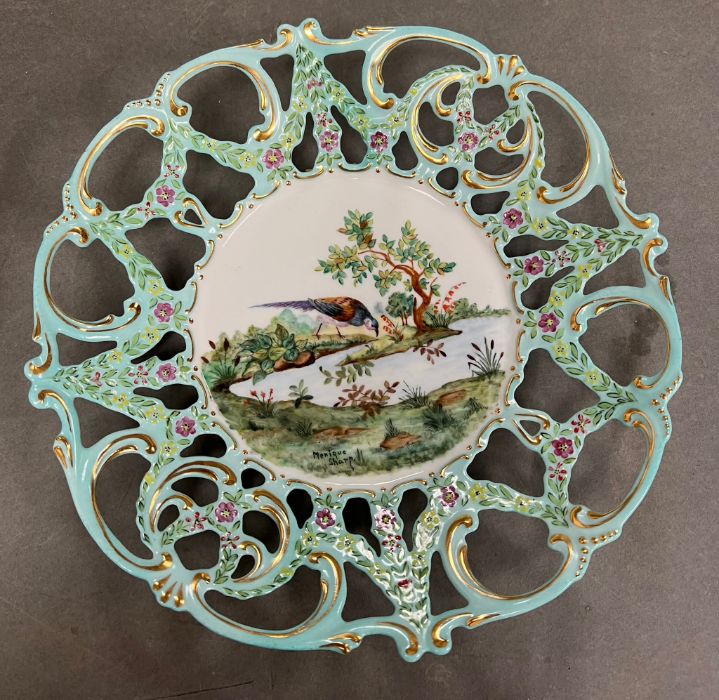 A hand painted dish by Monique Sharp