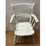 A painted farm house chair