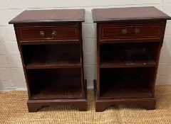 A pair of reproduction side cabinets (H71cm W45cm D26cm)